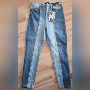 Kendall & Kylie Blue Two-Tone Skinny Jeans